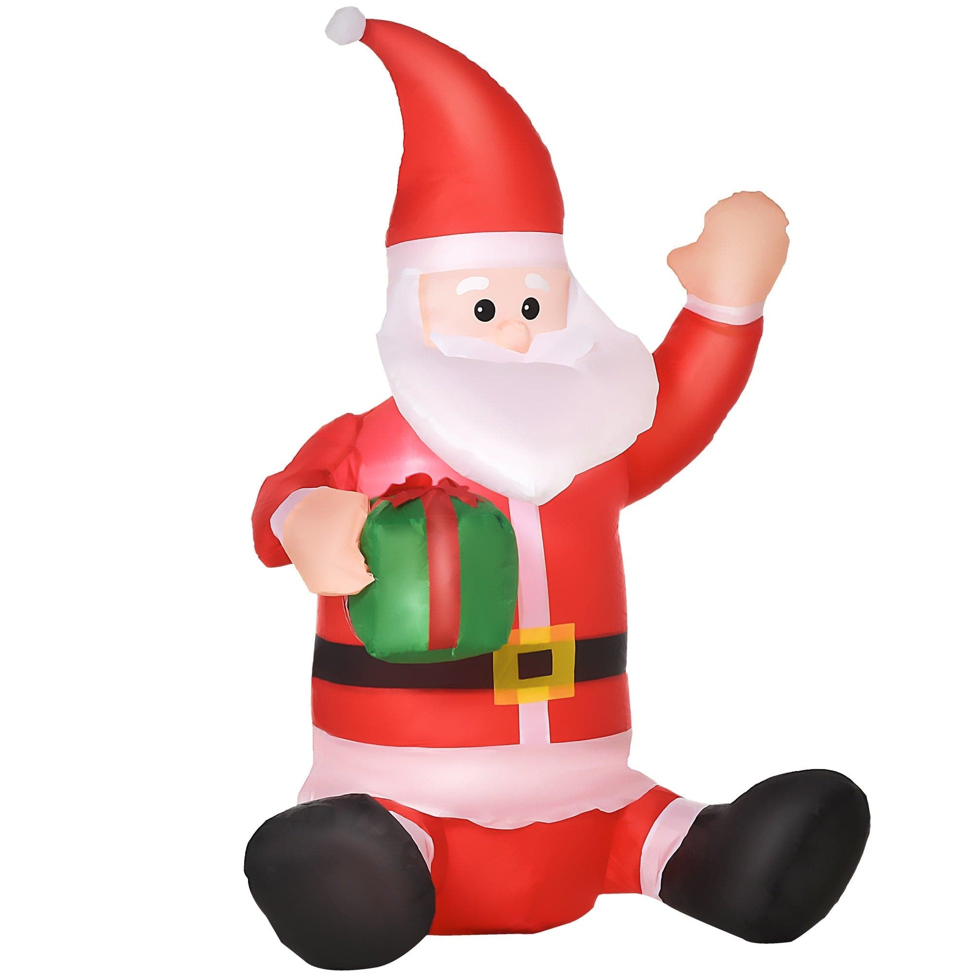 HOMCOM Christmas Inflatable LED Santa Claus Outdoor Decoration - maplin.co.uk