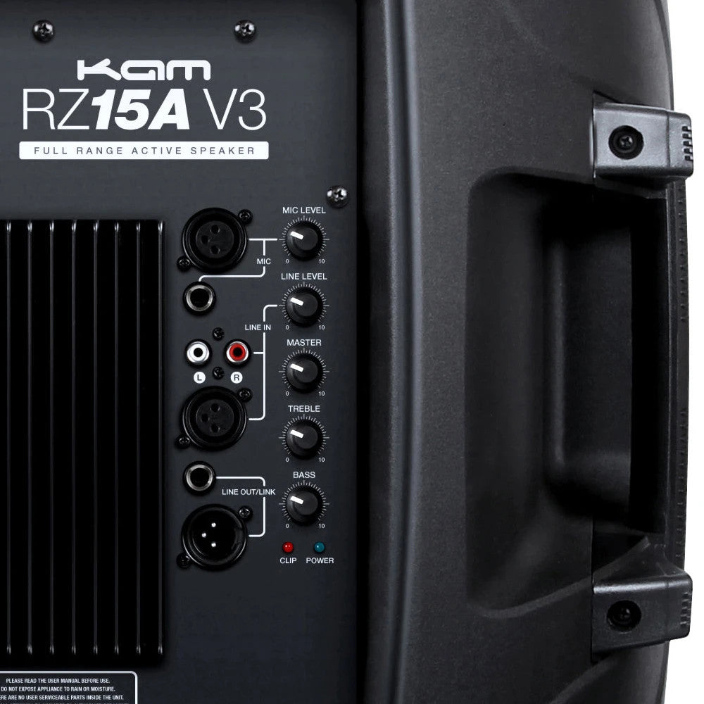 Kam RZ15A 15" 300W Active PA Speaker System - maplin.co.uk