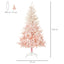 HOMCOM 5ft Pink Artificial Christmas Tree with Metal Stand - maplin.co.uk
