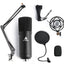 Maono XLR Condenser Cardioid Microphone with Spring Loaded Boom Arm & Pop Filter - maplin.co.uk