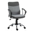 ProperAV Extra Linen Fabric Rocker Swivel Office Chair with Wheels - Grey