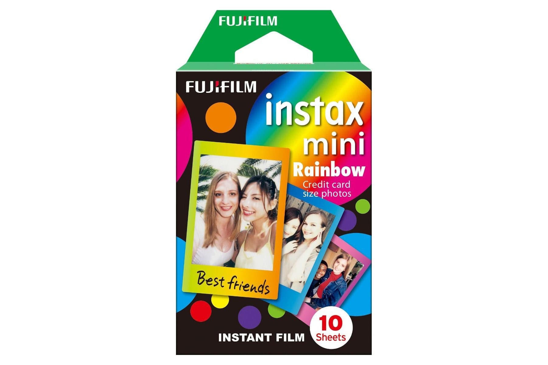 Fujifilm Instax Mini Instant Photo Film - Rainbow Pack of 10