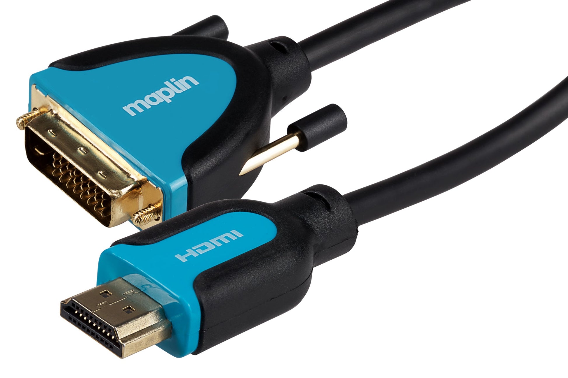 Maplin Premium HDMI to DVI-D Cable - Black, 3m - maplin.co.uk