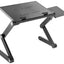 ProperAV Laptop, Tablet or Monitor Riser Stand with Extending Legs & Mouse Pad Side Mount - Black - maplin.co.uk