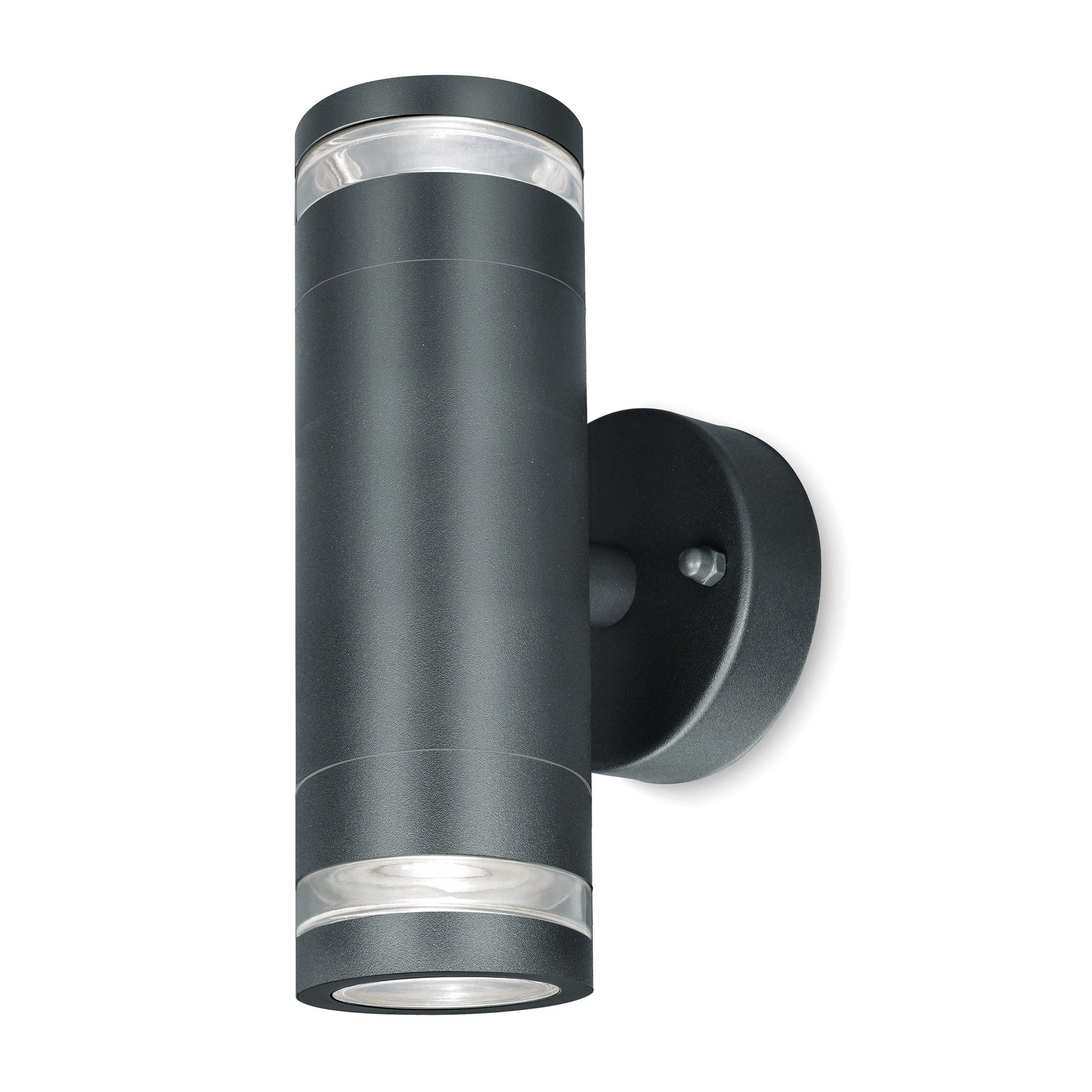 4lite Marinus GU10 Bi-Directional Outdoor Wall Light without PIR - Anthracite - maplin.co.uk