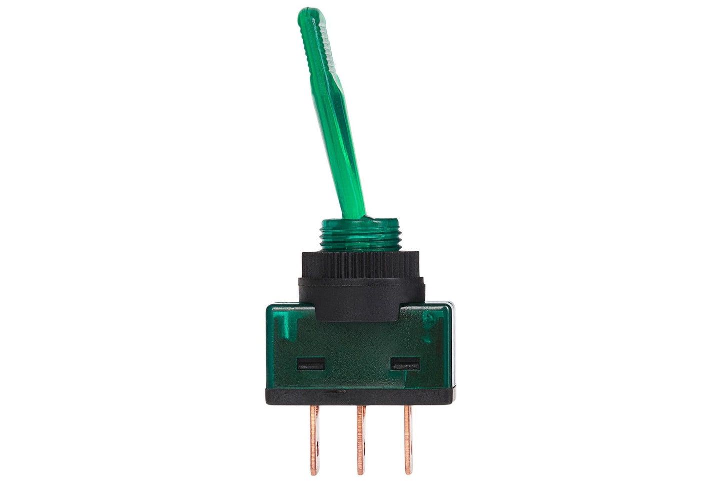 Maplin SPST Illuminated Toggle Switch - Green - maplin.co.uk