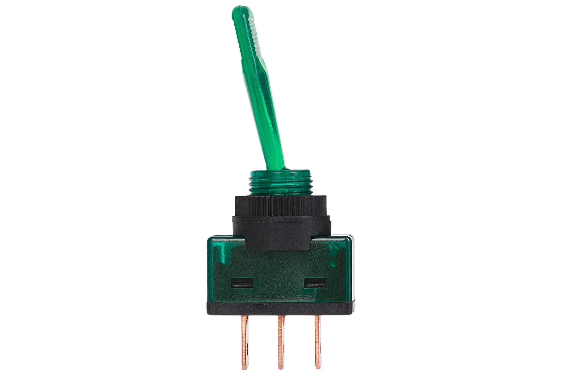 Maplin SPST Illuminated Toggle Switch - Green - maplin.co.uk