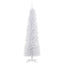 HOMCOM 6ft White Artificial PVC Slimline Christmas Tree - maplin.co.uk