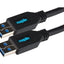 Maplin USB-A 3.0 to USB-A 3.0 Super Speed 5Gbps Cable - Black, 3m - maplin.co.uk