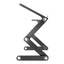 ProperAV Laptop, Tablet or Monitor Riser Stand with Extending Legs & Mouse Pad Side Mount - Black - maplin.co.uk