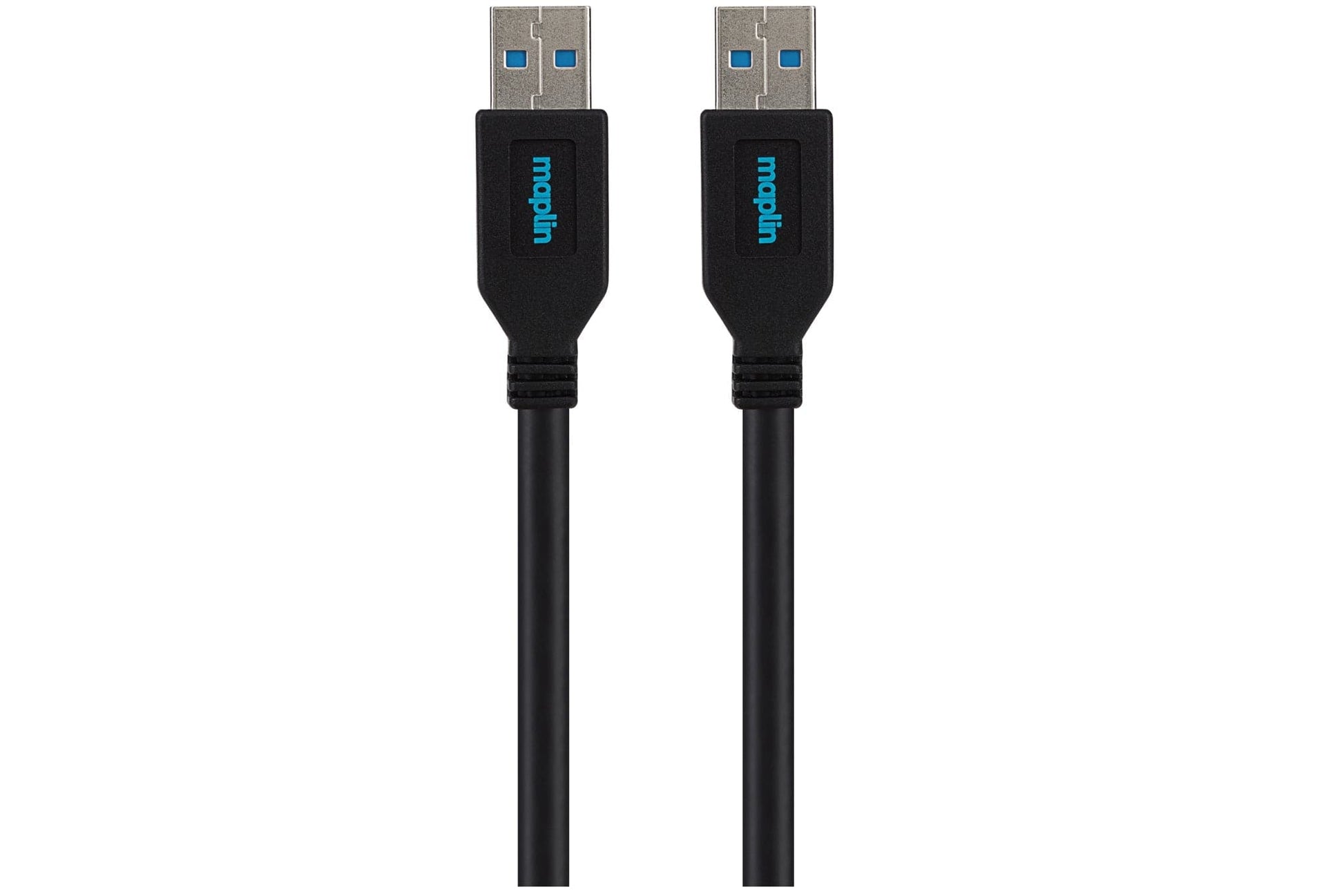Maplin Super Fast USB-A 3.0 to USB-A 3.0 Cable - Black, 3m - maplin.co.uk