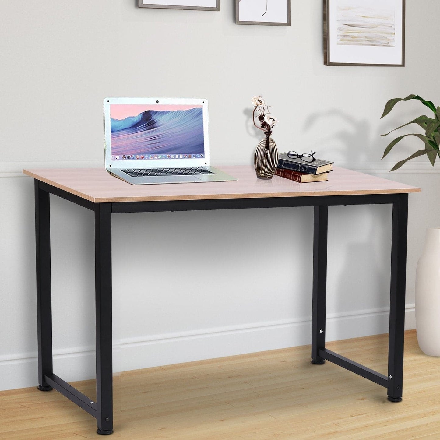 ProperAV Extra MDF Computer Desk with Metal Frame - maplin.co.uk