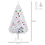 HOMCOM 6ft Snowy Artificial Christmas Tree with Metal Stand & Decorations - maplin.co.uk