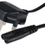 Maplin Power Lead IEC C7 Fig 8 2 Pin Plug to UK 3 Pin Mains Plug - 1.5m, 3 Amp Fuse - maplin.co.uk