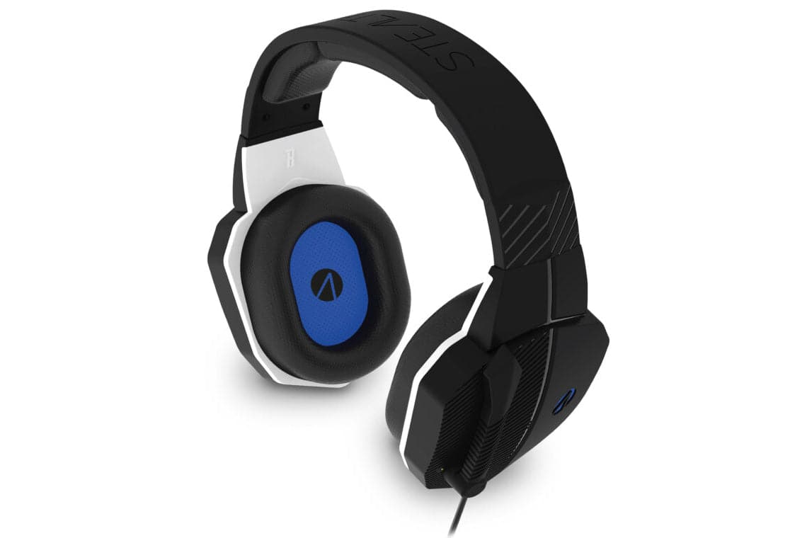 Stealth Phantom V Premium Stereo Gaming Headset - Black and Blue - maplin.co.uk