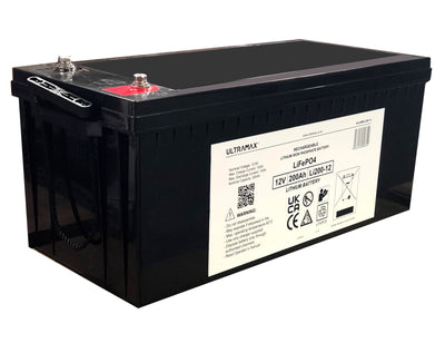 Maplin Ultra 12V 200Ah Lithium Iron Phosphate LiFePO4 Battery - maplin.co.uk