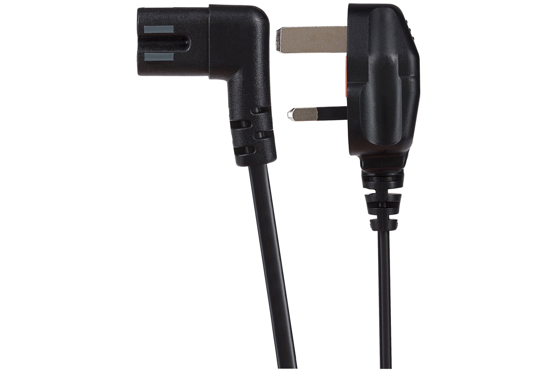 Maplin Power Lead IEC C7 Fig 8 2 Pin Angled Plug to UK 3 Pin Plug - 1.5m, 3 Amp Fuse - maplin.co.uk