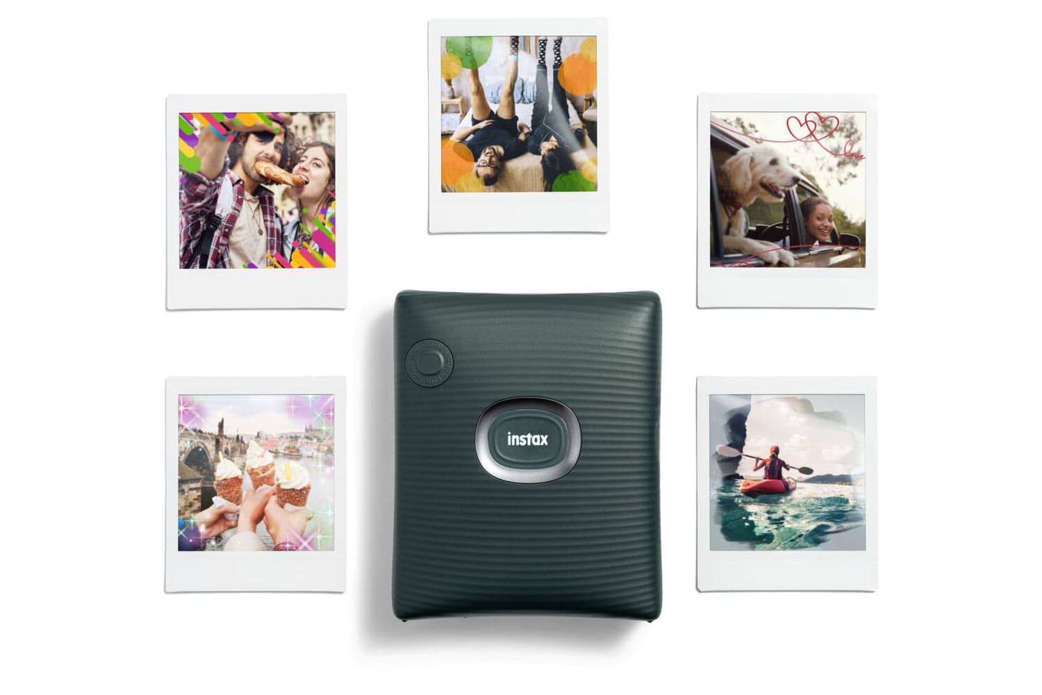 Fujifilm Instax Square Link Wireless Smartphone Photo Printer - Green