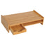 ProperAV Extra Bamboo Desktop/Monitor Riser with Drawer - maplin.co.uk