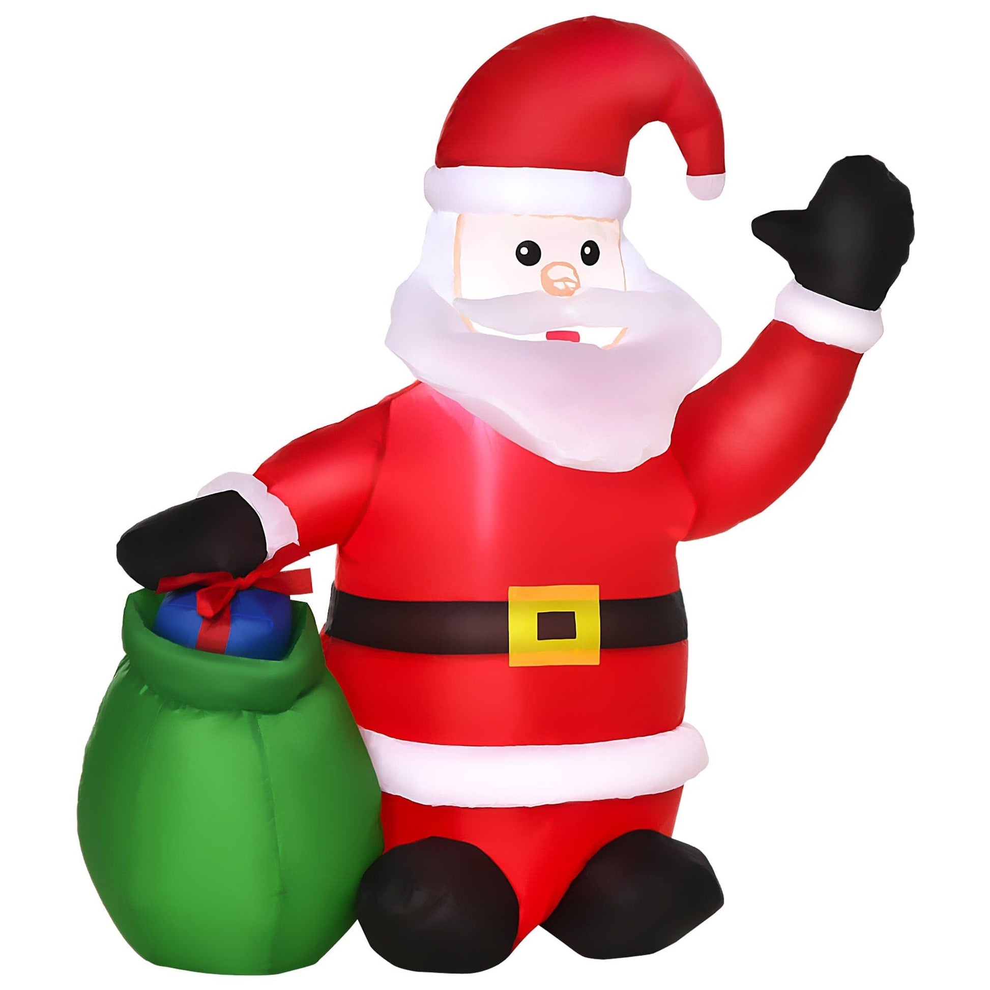 HOMCOM 1.2m Inflatable LED Christmas Santa Claus Decoration - maplin.co.uk