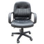 ProperAV PU Leather Swivel Home Office Chair with Armrest - maplin.co.uk