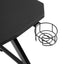 Maplin Plus Steel Frame 74.5 x 120 x 65cm Gaming Desk with Cup / Headphone Holder & Adjustable Feet