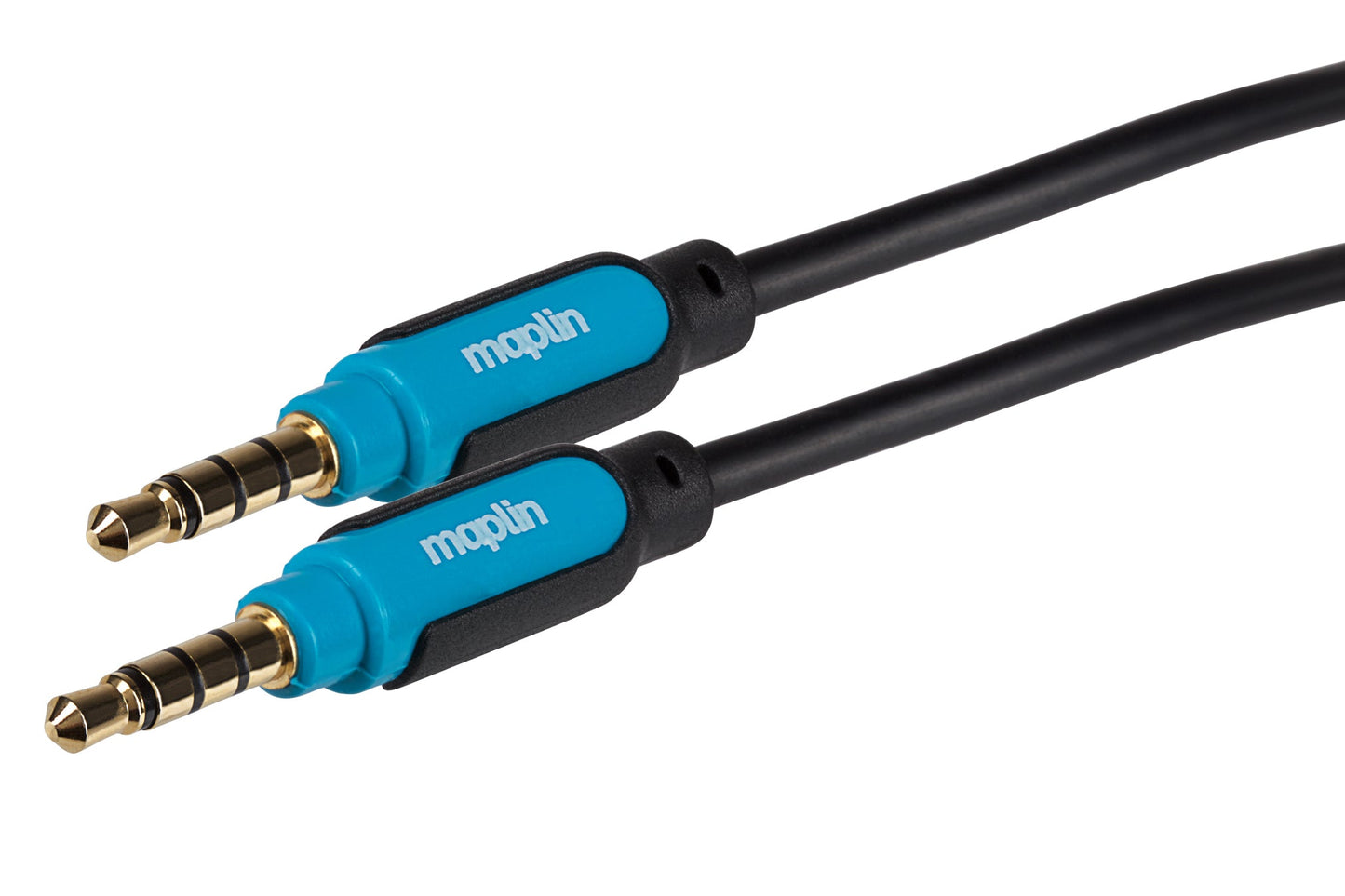 Maplin 3.5mm Aux Stereo 4-Pole Jack Plug to 3.5mm 4-Pole Jack Plug Cable - Black, 5m - maplin.co.uk