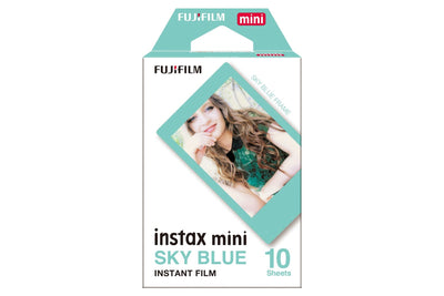 Fujifilm Instax Mini Border Instant Photo Film - Sky Blue - maplin.co.uk