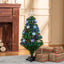 HOMCOM 3ft Pre-Lit Fibre Optic LED Artificial Christmas Tree - maplin.co.uk