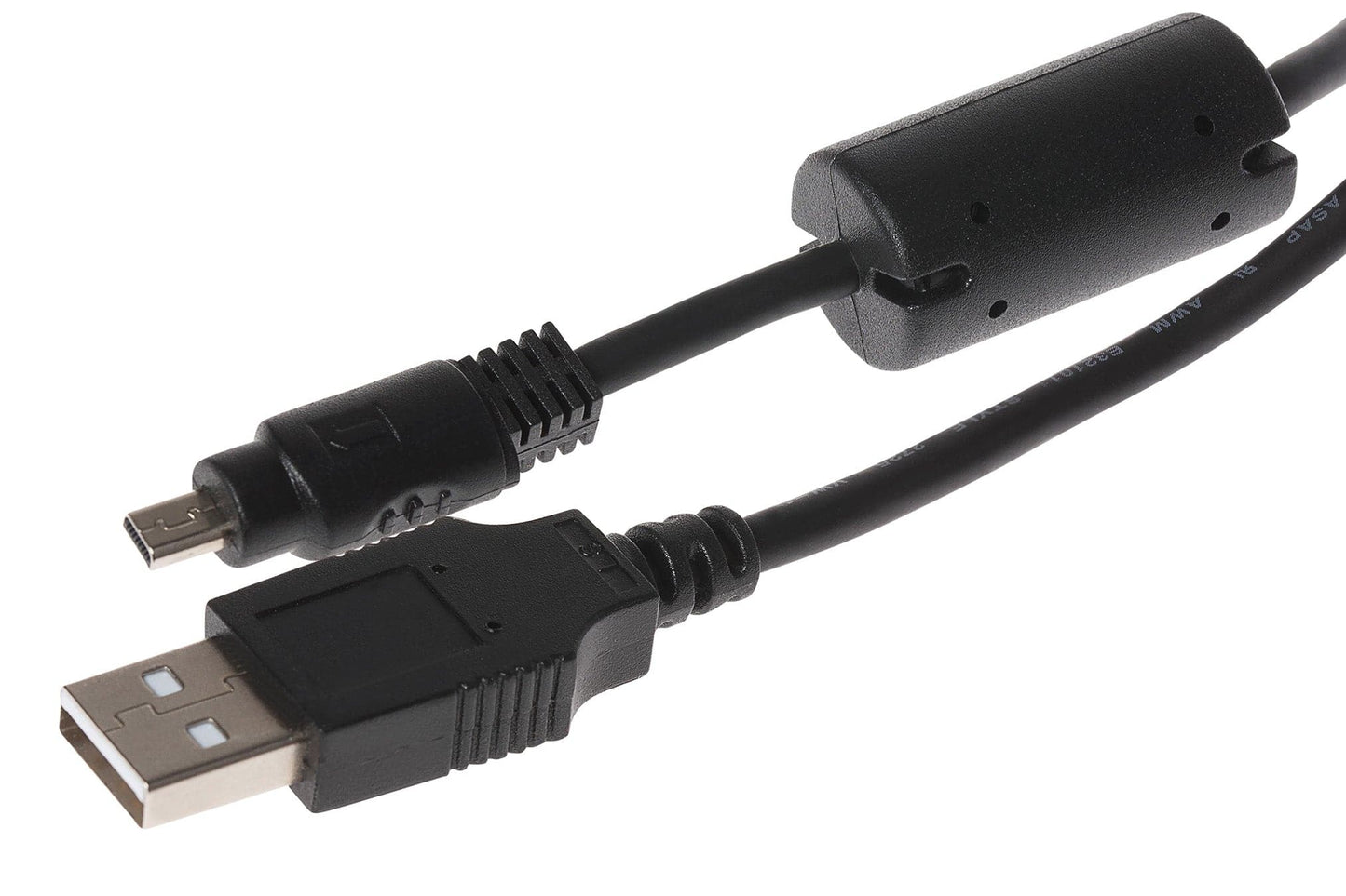 Maplin USB-A to 8-Pin Mini USB Cable for Data & Photo Transfer - Black, 0.5m - maplin.co.uk