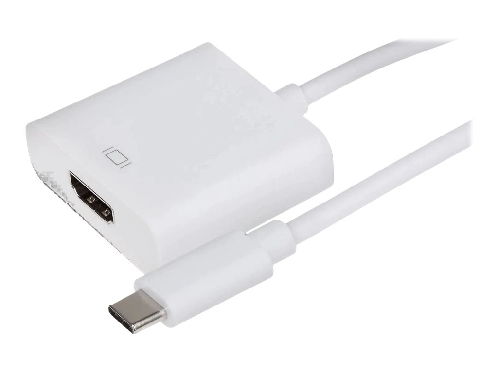 Nikkai USB-C to HDMI V3.1 Adapter (Supports 4K Ultra HD @30Hz) - White, 0.12m - maplin.co.uk