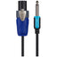 ProSound Neutrik Speakon NL2FX Connector to 1/4" 6.35mm 2 Pole Jack Plug Cable - Black 10m