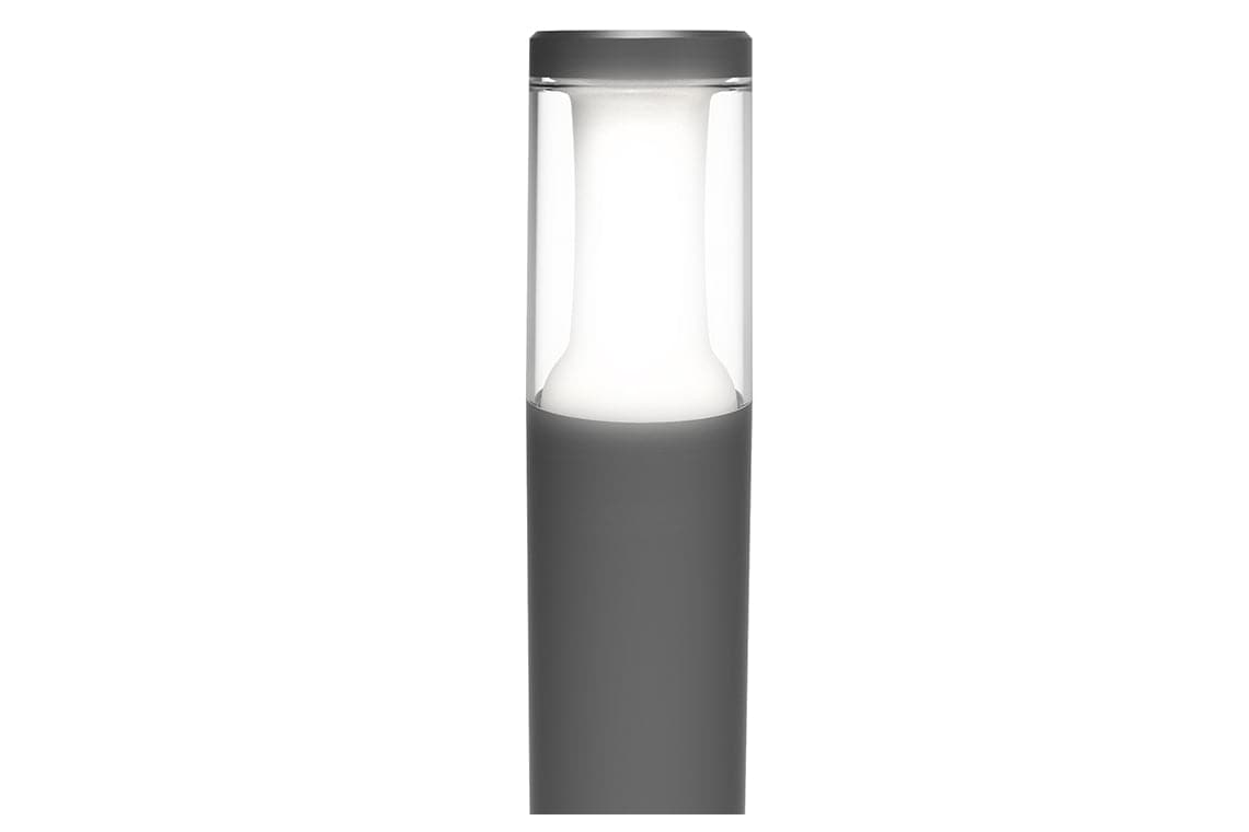 4lite Die-Cast Aluminium LED Bollard - 900mm, Graphite - maplin.co.uk